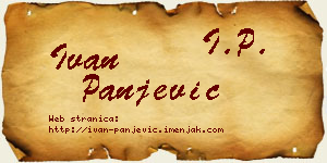 Ivan Panjević vizit kartica
